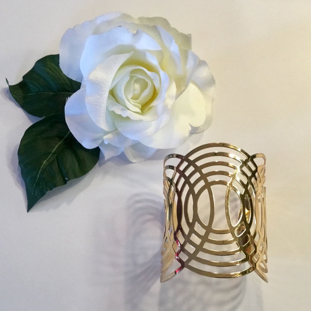 New! Gold Cuff Bracelet